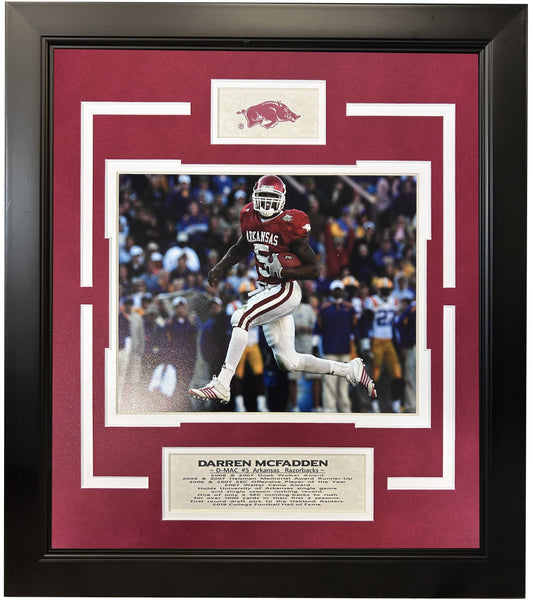 Darren McFadden Arkansas Razorbacks Football Framed Art 14.5" x 16.5"