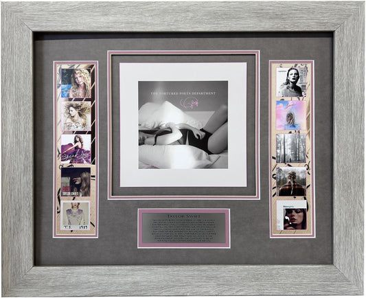 Taylor Swift Album Cover Collage Framed Art with Facsimile Autographed Plate 23" x 19"