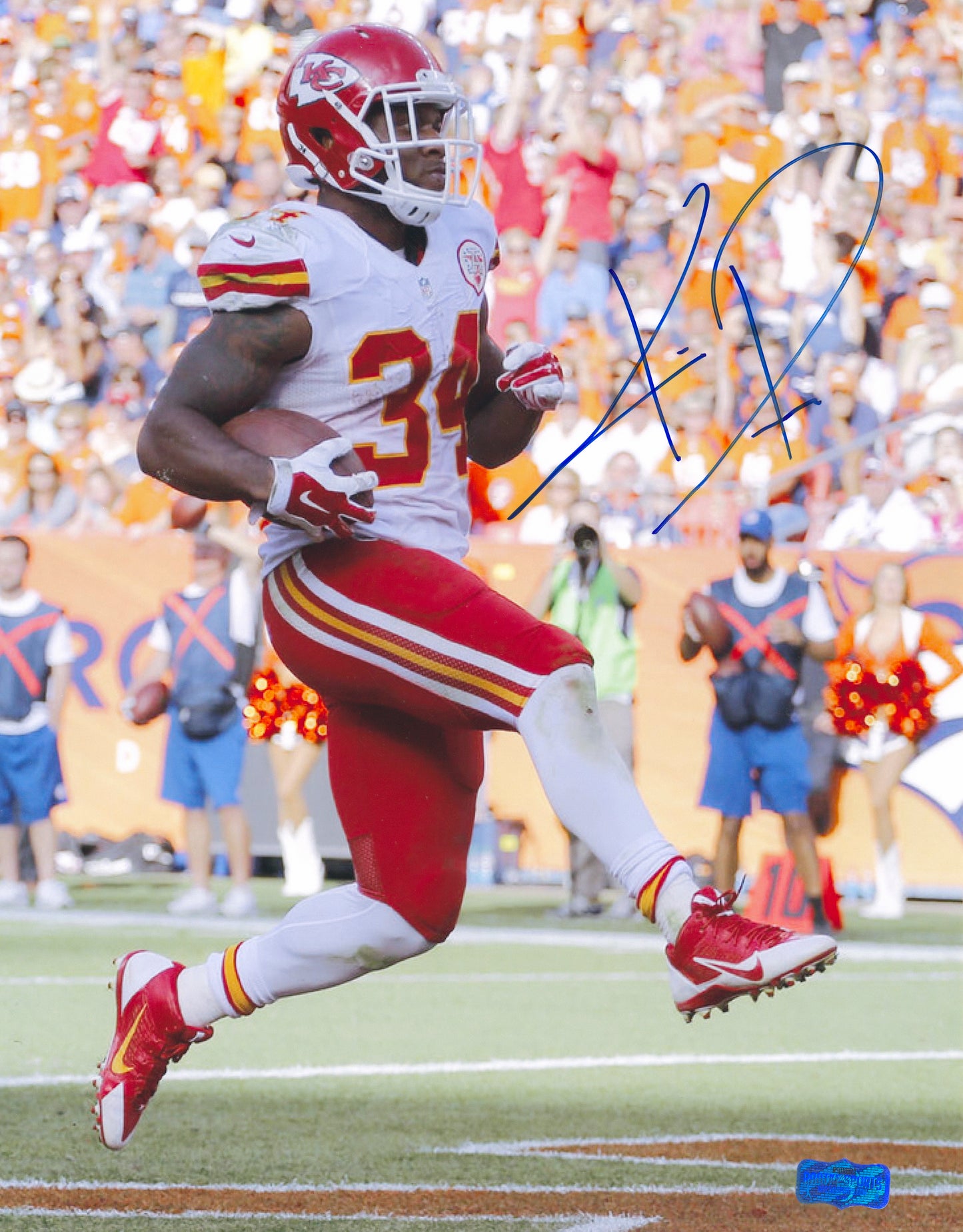 Knile Davis Kansas City Chiefs Football Autograph Photo 11" x14"