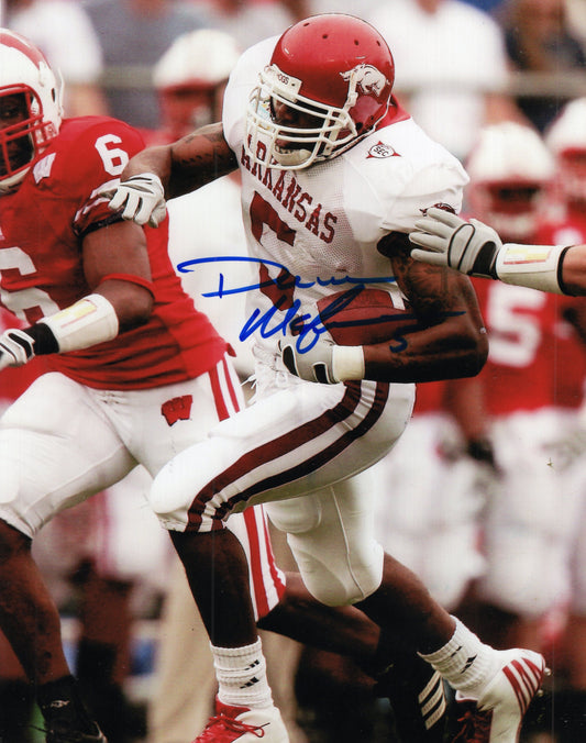 Darren McFadden #5 White Jersey South Carolina Game Autograph Photo Arkansas Razorbacks Football 8" x 10"