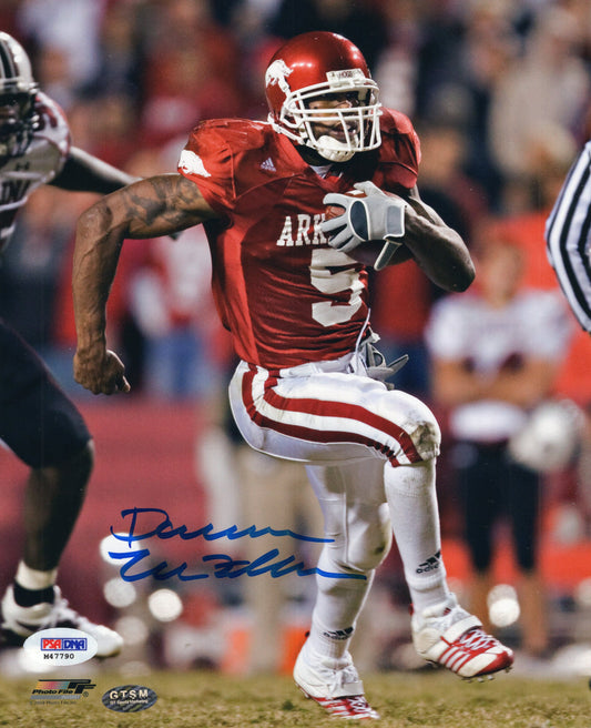 Darren McFadden #5 Red Jersey South Carolina Game Autograph Photo Arkansas Razorbacks Football 8" x 10" with COA