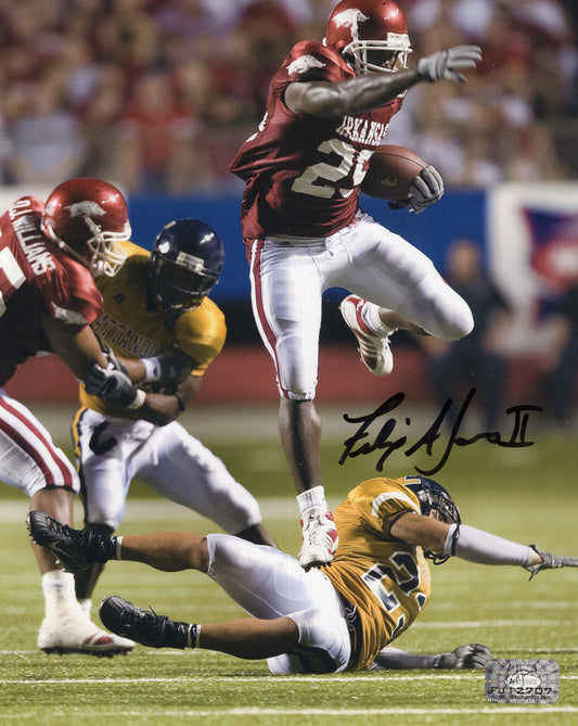 Felix Jones Red Jersey Autograph Photo Arkansas Razorbacks Football 8" x 10"