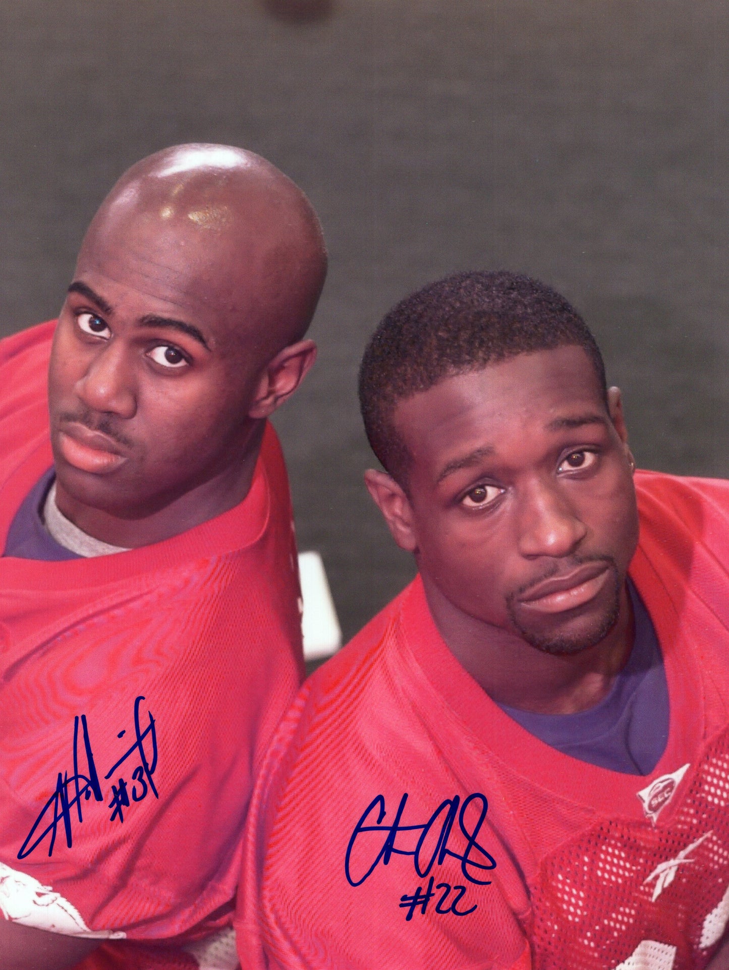 Madre Hill #34 & Chrys Chukwuma #22 Dual Autograph Photo Arkansas Razorbacks Football 8.5" x 11"