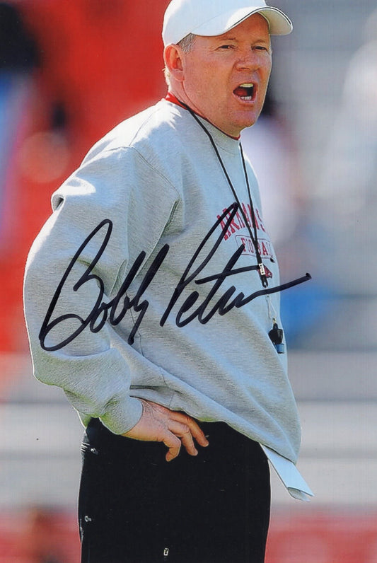 Coach Bobby Petrino Autograph Photo Arkansas Razorbacks Football 4" x 6"