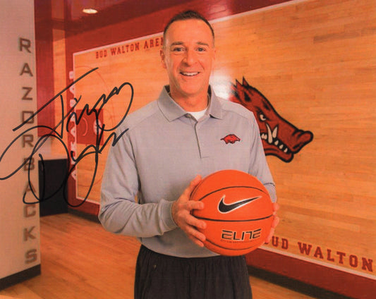 Coach Jimmy Dykes Autograph Photo Arkansas Razorbacks Women's Basketball 11" x 8.5"