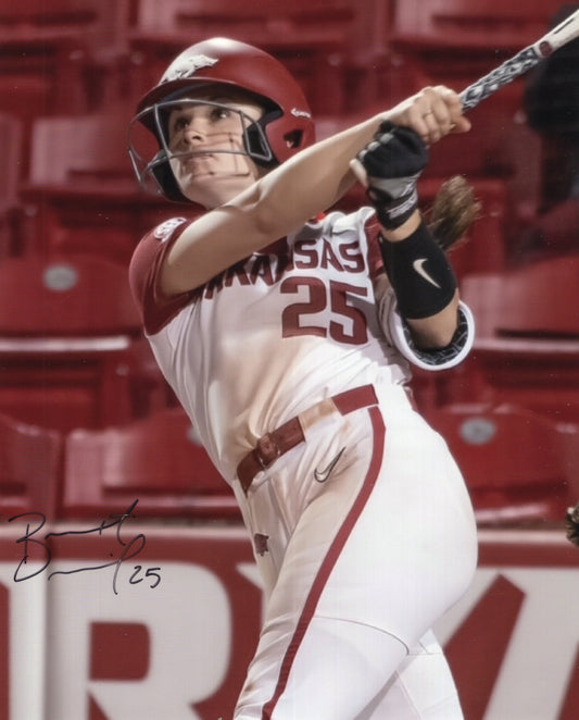 Braxton Burnside #25 Autograph Photo Arkansas Razorbacks Softball 8.5" x 11"