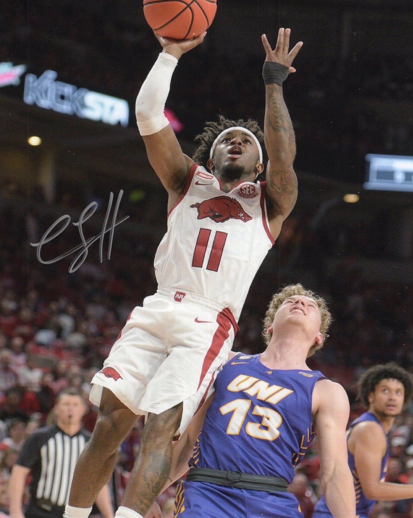 Chris Lykes Autograph Photo Arkansas Razorbacks Men's Basketball 8.5" x 11"