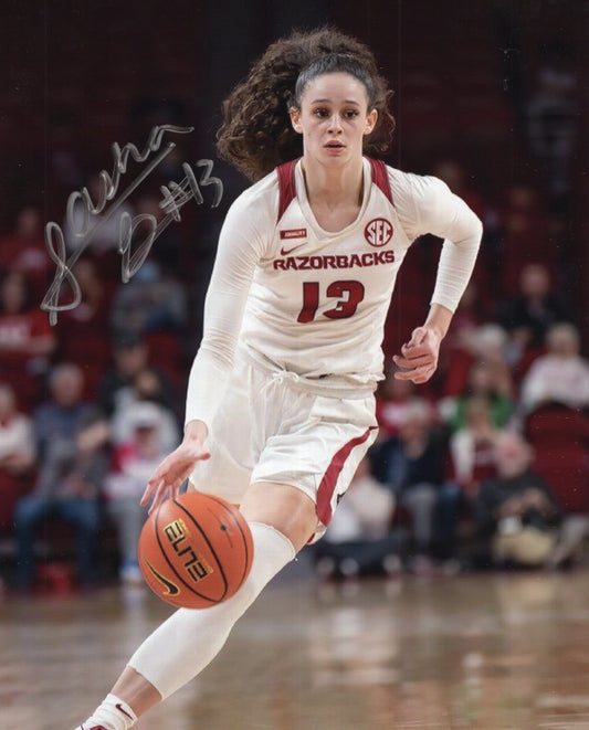 Sasha Goforth #13 Autograph Photo Arkansas Razorbacks Women's Basketball 8.5" x 11"