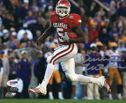 Darren McFadden #5 Red Jersey LSU Game Autograph Photo Arkansas Razorbacks Football 10" x 8" with PSA/DNA Certificate of Authenticity