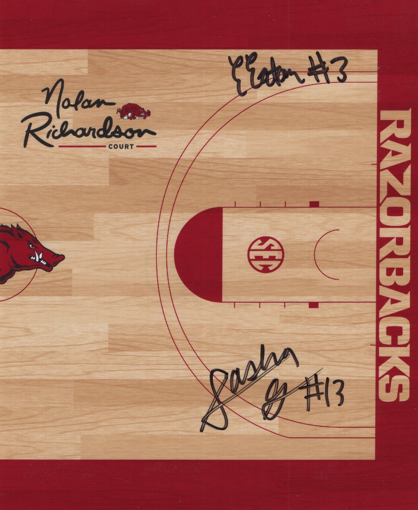 Sasha Goforth & Elauna Eaton Dual Autograph Photo Arkansas Razorbacks Women's Basketball 7" x 9"